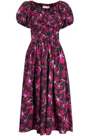 ULLA JOHNSON Cecile floral-print dress