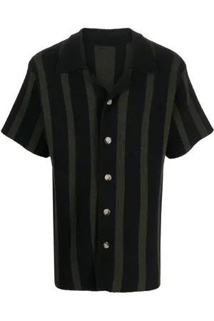 Nanushka Almar striped terry-cloth shirt