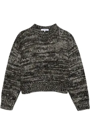 Frame Marl patterned cropped jumper