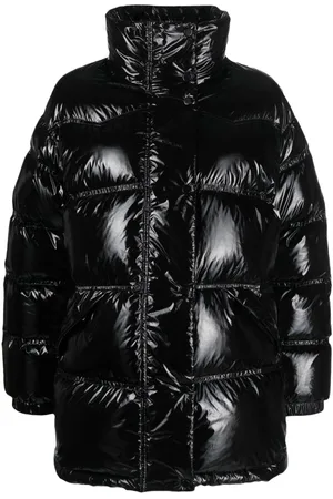 Stand Studio High-shine finish padded-design jacket