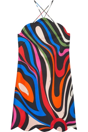 Puccini Open-back silk minidress