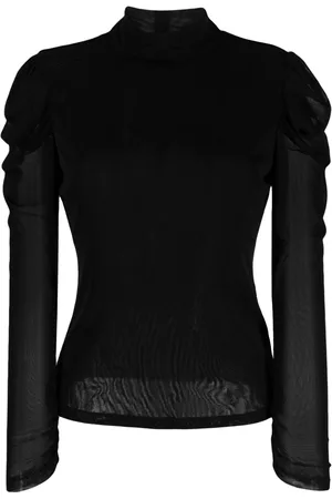 Diane von Furstenberg Remy semi-sheer ruched blouse