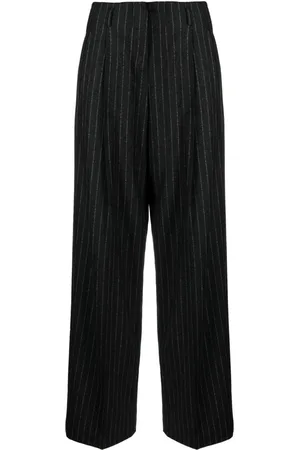 Golden Goose Straight-leg pinstripe virgin wool trousers