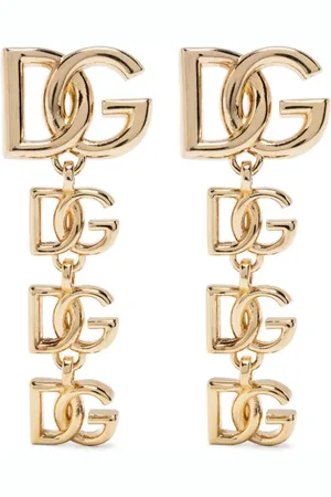 Dolce & Gabbana Logo-lettering drop earrings