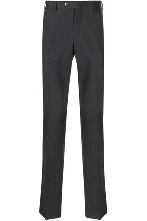 PT Torino Mid-rise slim-cut trousers