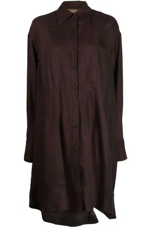 ZIGGY CHEN Layered draped-detail shirtdress