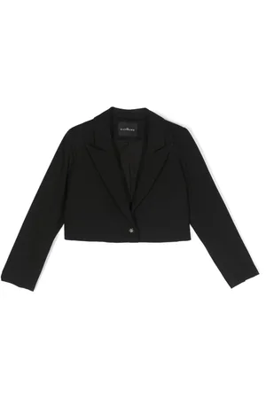 John Richmond Logo-embellished cropped blazer