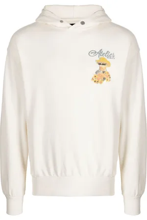 Musium Div. Painterly-print cotton hoodie