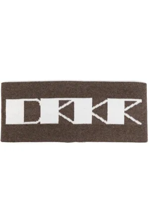 Rick Owens Patterned intarsia-knit cotton headband