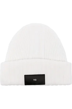 Y-3 Logo-patch wool-blend beanie