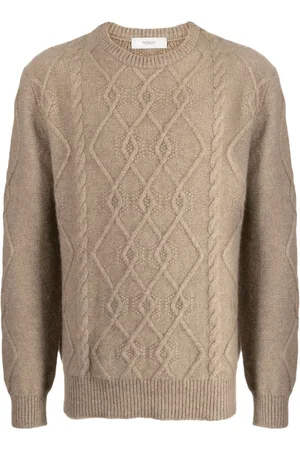 PRINGLE OF SCOTLAND Cable-knit cashmere jumper