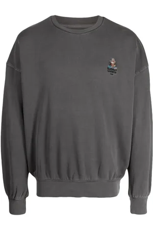 Musium Div. Logo-embroidered cotton sweatshirt
