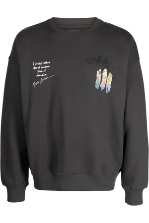 Musium Div. Painterly-print cotton sweatshirt