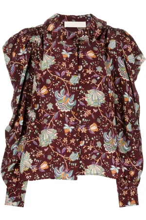 ULLA JOHNSON Dara floral-print silk blouse
