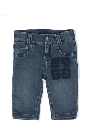 Givenchy Embossed-logo straight-leg jeans