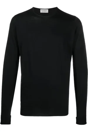 JOHN SMEDLEY Plain crew-neck jumper