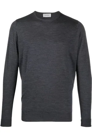 JOHN SMEDLEY Plain crew-neck jumper