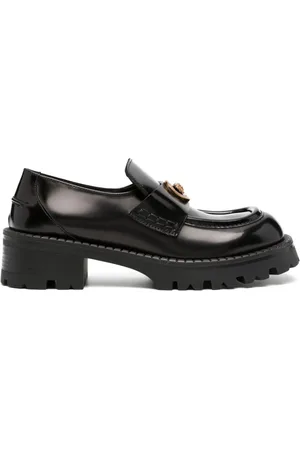VERSACE Alia 50mm patent-leather loafers