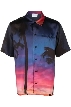 BLUE SKY INN Logo-embroidered short-sleeve shirt