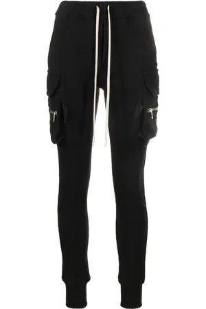 Rick Owens Drawstring cotton cargo trousers