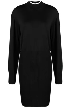 REMAIN Mock-neck minidress