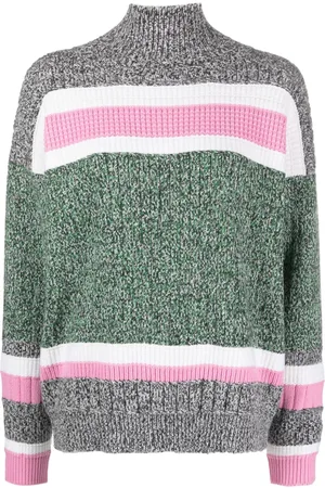Barrie Colour-block cashmere jumper