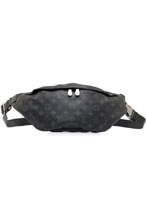 Pre-owned Louis Vuitton Leather Belt Bag In Black