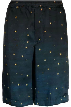 Endless Joy Zodiac silk knee-length shorts