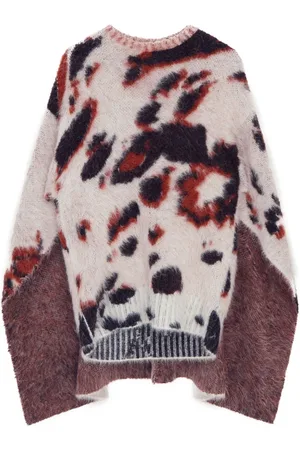 Stella McCartney Appaloosa Pony patterned-jacquard cape jumper