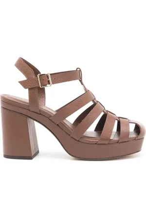 Sarah Chofakian Café de Fleure 70mm caged sandals