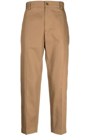 Maison Kitsuné Straight-leg cotton trousers