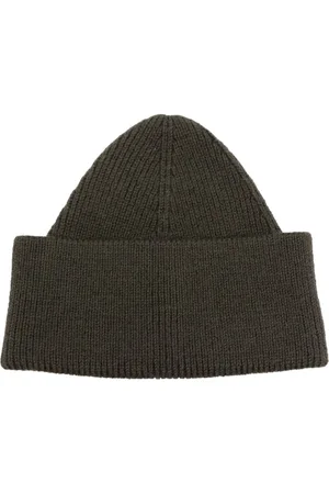 CRAIG GREEN Eyelet-detail ribbed-knit beanie