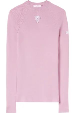 Puccini Logo-appliqué ribbed-knit jumper
