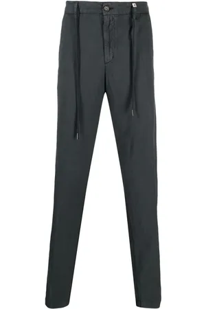 MYTHS Drawstring-waist lyocell-linen chino trousers