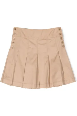 Ralph Lauren A-line pleated cotton skirt