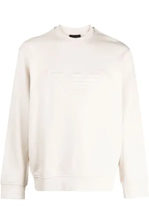 Emporio Armani Logo-embossed cotton sweatshirt
