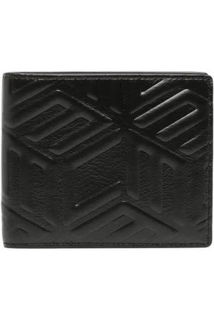 Mcm Aren Small Checkerboard Leather Bifold Wallet