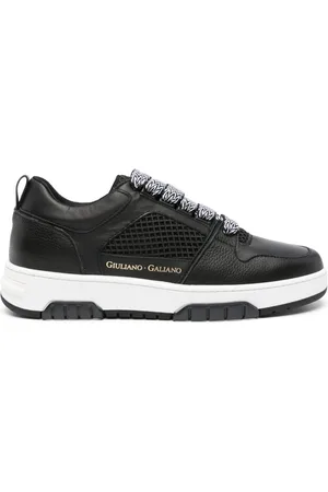 Giuliano Galiano Vyper logo-print leather sneakers