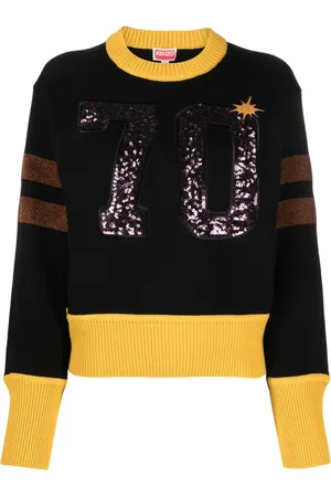 Kenzo Logo-embroidered crew-neck jumper