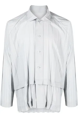 Issey Miyake Edge pleated shirt