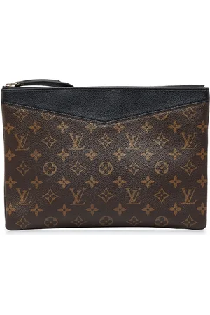 Louis Vuitton Florentine clutch bag in monogram canvas Brown Cloth  ref.1000755 - Joli Closet