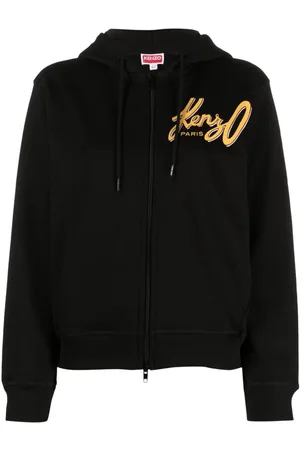 Kenzo Logo-print zip-up hoodie