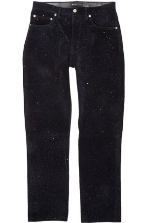 Purple Brand Leather straight-leg trousers