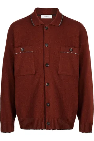 PRINGLE OF SCOTLAND Contrast-trim buttoned cardigan