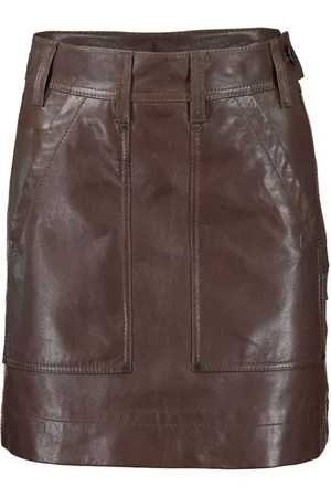 Brunello Cucinelli Cargo leather miniskirt