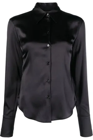 Pinko Long-sleeve silk-blend shirt