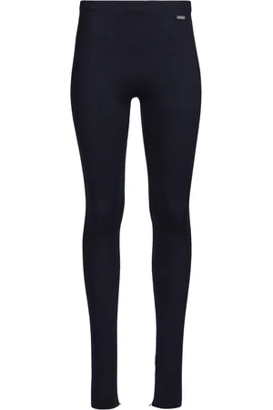 Salvatore Ferragamo Logo-plaque knitted leggings