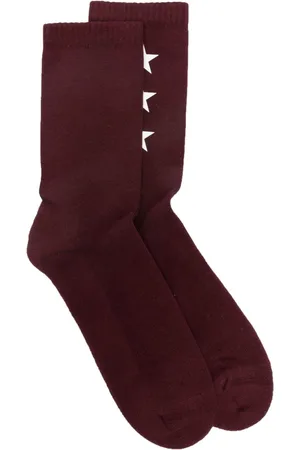 Golden Goose Logo-print fine-ribbed socks