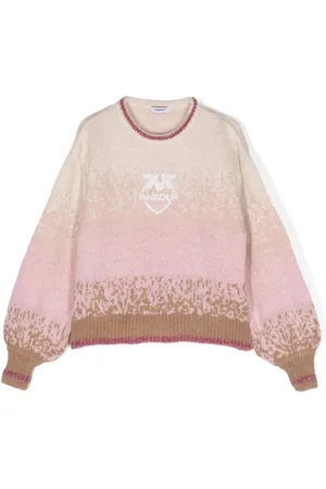 Pinko Love Birds-embroidered gradient jumper