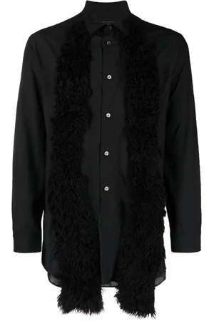 Comme des Garçons Long-sleeve attached-scarf shirt
